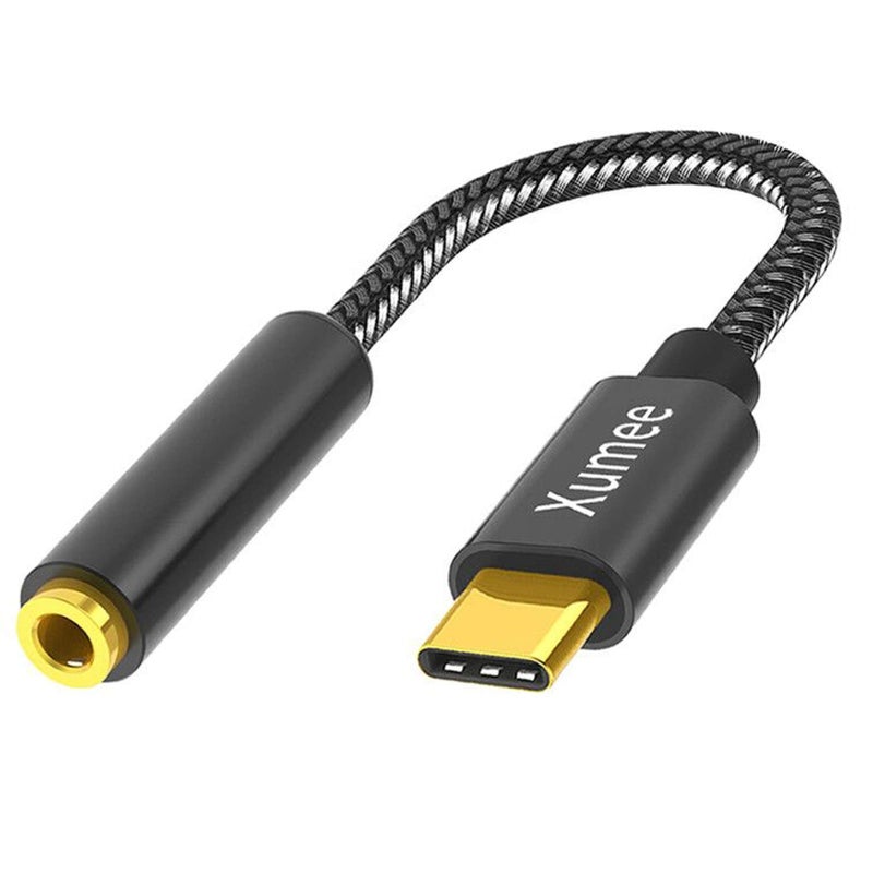 Xumee USB C to 3.5mm Headphone Adapter - USB Type C to AUX Audio Jack Hi-Res DAC Dongle Cable Cord Compatible with iPhone 16/15 Pro Max, Samsung Galaxy S25 S24 S23 S22 FE Ultra - Image 1
